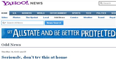 yahoo odd news|Odd .